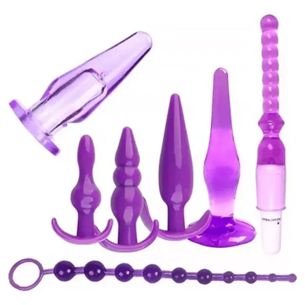 Kit De Plugs Anais Em Silicone Com 7 Peças