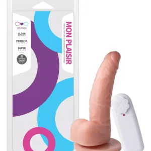 Pinto Rola Pênis Borracha Vibrador Ventosa Consolo Sexshop Cor Creme