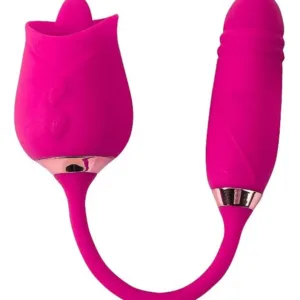 Vibrador Feminino Língua Clitoriano Estimulador Seios Rosa